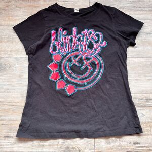 Blink 182 Band Tee Black Graphic T Shirt Pop Punk Emo Y2K Alt Skater Top Lrg